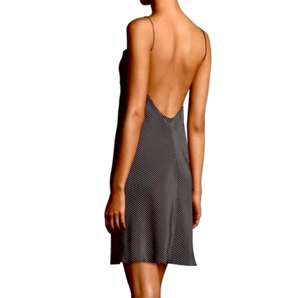 Rag & Bone Silk 'Lois' Stripe Button Up Slip Dress  Size 2 - Picture 2 of 14